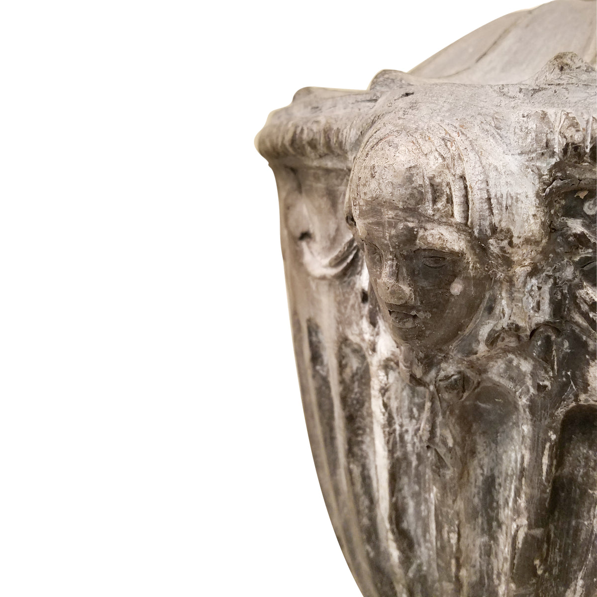 LEAD URNS IN ROBERT ADAM STYLE - 18TH CENTURY